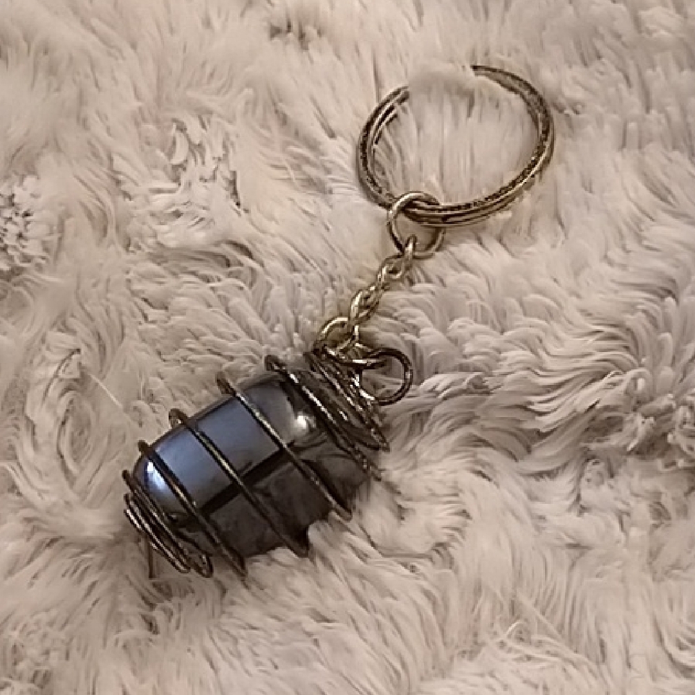 Wire Wrapped Stone Keychain - Picture 3 of 5